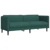 vidaXL Sofa 3-Sitzer Dunkelgrün Stoff Produktbild-Vorschau 1