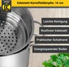 Karl Krüger KEC 16 Kartoffeldämpfer Edelstahl, 16 cm Produktbild-Vorschau 2