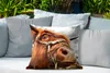 MuchoWow® Outdoor Kissen - Schottisches Hochlandrind - Kopf Produktbild-Vorschau 4