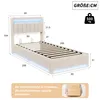 Boxspringbett 90x200 Jugendbett mit Hydraulische Stauraum Produktbild-Vorschau 7