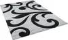 Designer Teppich Maui Grau Schwarz Ranken, Größe:140x200 cm Produktbild-Vorschau 2