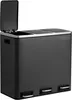 CALICOSY - Schwarzer Treteimer mit 3 Behältern, 18L Produktbild-Vorschau 3
