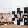 JOIEYOU Šatníková skriňa Šatníková skriňa na kolíky DIY Náhľad obrázku produktu 3