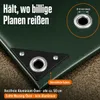 NEMAXX® Abdeckplane 450 g/m² 5×3 m Grau Alu-Ösen Produktbild-Vorschau 3