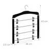 Set appendiabiti per gonne/pantaloni, in legno, nero, 3 Anteprima dell’immagine prodotto 4