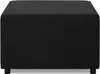 Sitzpouf für das Wohnzimmer 70 x 70 cm, Schwarz Produktbild-Vorschau 2