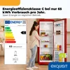 Exquisit RKS325-V-H-161C, 225 l, N-ST, 37 dB, C, Czerwony Podgląd zdjęcia produktu 2