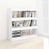 The Living Store Bücherregal/Raumteiler Weiß 100x30x103 cm Produktbild-Vorschau 6