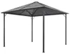 vidaXL Gartenpavillon mit Dach Aluminium 3×3 m Anthrazit Produktbild-Vorschau 5