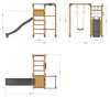 Klettergerüst Wickey FIT Cross 872 mit Rutsche und Schaukel Produktbild-Vorschau 4