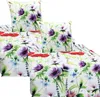 Mikrofaser Satin Bettwäsche  Blumenwiese 135x200 80x80 Set Produktbild-Vorschau 1