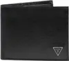 A black Guess wallet is shown against a white background. Voir les images du produit