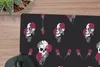 MuchoWow® Mauspad Mousepad Mädchen - Totenkopf - Rosen - Produktbild-Vorschau 2