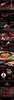 A collage of images showcasing a red metallic granite frying pan and its features, with ingredients and cooking scenes. Náhled obrázku produktu