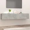 Mobili TV 2 pz. Grigio cemento 80x30x30 cm Materiale a base Anteprima dell’immagine prodotto 2