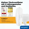 Exquisit Tisch-Ventilator 30 Watt, 23 cm Durchmesser, 37,5 Produktbild-Vorschau 2