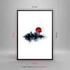 Gerahmtes Poster - Schwarzer Rahmen - Rot Sonne Tor - 50x70 Produktbild-Vorschau 5
