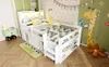 Łóżko wielofunkcyjne 90 x 200 cm z drewna sosnowego Łóżko Podgląd zdjęcia produktu 8