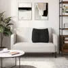 vidaXL Poduszka na plecy czarna 60 x 24 x 50 cm aksamitna Podgląd zdjęcia produktu 4