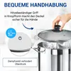 Pfannendeckel Glasdeckel 200mmØ mit Knopfgriff und Produktbild-Vorschau 4