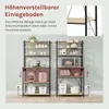 WOLTU Küchenregal, 6-stöckig, 6 Haken, Metallrahmen, mit Produktbild-Vorschau 6
