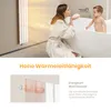A mother and child in a bathroom, with a radiator in the background. Produktbild-Vorschau