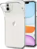 A clear protective case for an iPhone 11 is shown on a white background. Produktbild-Vorschau