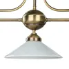 Hängeleuchte Messing Glas Jugendstil E27 Pendelleuchte Produktbild-Vorschau 5
