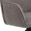 Glenda chaise de salle à manger avec accoudoirs tissu gris Voir les images du produit 6