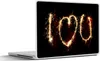 MuchoWow® Laptop Aufkleber Sticker Cover Ich liebe dich mit Produktbild-Vorschau 1