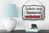 Blechschild Hinweis 18x12cm Betteln und Hausieren verboten Produktbild-Vorschau 4