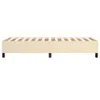 A bed frame with a slatted base and black legs, shown from the side against a white background. Náhled obrázku produktu