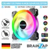 BRAINZAP 120 mm LED A-RGB Ventola per case Fan 12V PWM Aura Anteprima dell’immagine prodotto 2