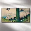 Küchenuhr Bürouhr Leinwand Uhr 60x30 Gemälde Berg Baum Produktbild-Vorschau 2