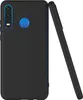 A black phone case is shown leaning against a white background. Náhled obrázku produktu