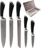 A set of five kitchen knives displayed with a presentation box. Náhled obrázku produktu