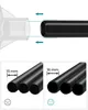 Instructional diagram showing how to connect tubes and illustrating tube diameters with corresponding emoji indicators. Náhled obrázku produktu