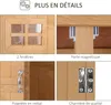 Outsunny Abri de Jardin en bois Armoire de Jardin dim. Voir les images du produit 7