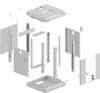 Lanberg WF11-3309-10S, Nástěnný regál, 9U, 30 kg, Zámek, Náhled obrázku produktu 10