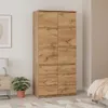 Szafa 80 cm Dąb Wotan Garderoba Modułowa Bezuchwytowa Podgląd zdjęcia produktu 3