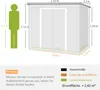 Outsunny Metall Gerätehaus 2,42 m², Geräteschuppen mit Produktbild-Vorschau 3