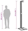 vidaXL Zahradní sprcha šedá 50x55x224 cm polyratan a Náhled obrázku produktu 8