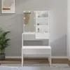 súprava toaletného stolíka vidaXL s LED bielym dreveným Náhľad obrázku produktu 2