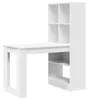 Biurko Z Półką Biały 122 X 67 X 145 Cm Materiał Podgląd zdjęcia produktu 1