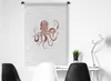 MuchoWow® Wandteppich Wandbehang Oktopus - Meer - Aquarell Produktbild-Vorschau 4