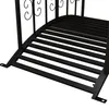 Outsunny Gartenbrücke Stahl 1,19m Teichbrücke mit Geländer Produktbild-Vorschau 9