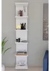 Bofigo Wandregal mit 6 Ablagefächern 180 x 35 cm Weiß Produktbild-Vorschau 1