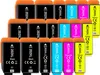 A collection of printer ink cartridges arranged in rows. Produktbild-Vorschau