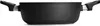 A black pot with two handles on a white background. Produktbild-Vorschau