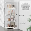 BROTTAR Eckvitrine mit rechtem Winkel, dreifarbige Produktbild-Vorschau 2